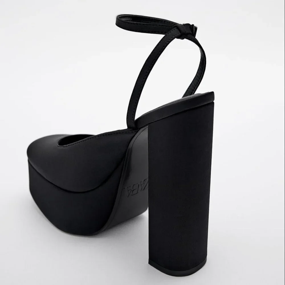 Zara Ankle Strap Platform Shoes